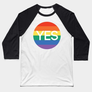 YES, Scottish Independence Pride Flag Coloured Circle Design Baseball T-Shirt